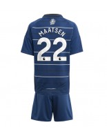 Aston Villa Ian Maatsen #22 Tredjedraktsett Barn 2024-25 Korte ermer (+ bukser)